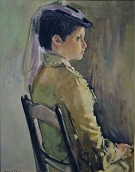 Amazon.co.jp: 小磯良平『婦人像 帽子の女』油彩画 (人物画) F3号